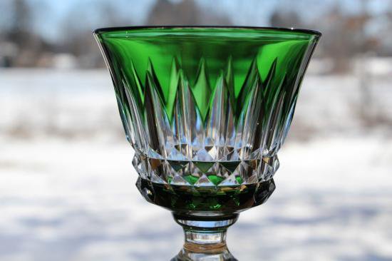 ２０５　バカラ baccarat　バッキンガム　ワイングラス　グリーン