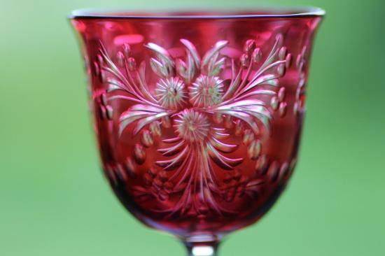 ２２６　バカラ baccarat クランベリー ワイングラス
