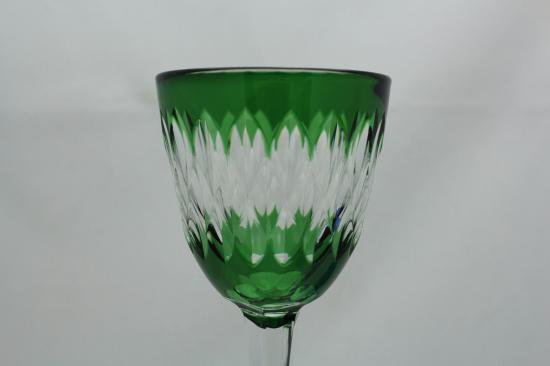 ２２８　バカラ baccarat ホックワイングラス グリーン