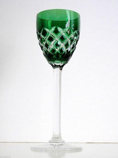 ２３０　バカラ baccarat エメラルド ワインゴブレット