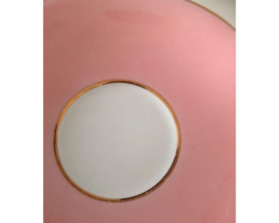 １４０　エインズレイ　カップ＆ソーサー　ピンクとゴールド　バラの花束模様