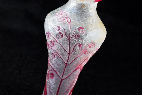 ３４１　オールドバカラ baccarat エグランチエ　花瓶　ピンク