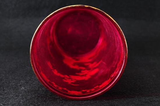 オールドバカラ Baccarat 雀と牡丹柄　エグランチエ　花瓶 検 サンルイ