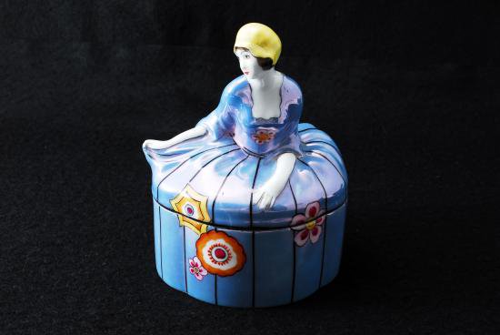 ０３９　オールドノリタケ　デコレディ　ドレッサードール