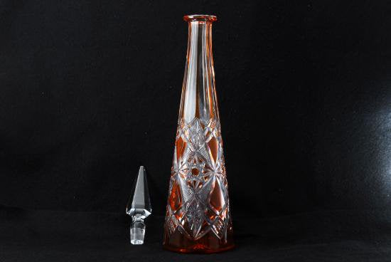 ２１５　Old 　バカラ　ラグニーLagny　デカンタ　オレンジ