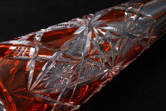 ２１５　Old 　バカラ　ラグニーLagny　デカンタ　オレンジ