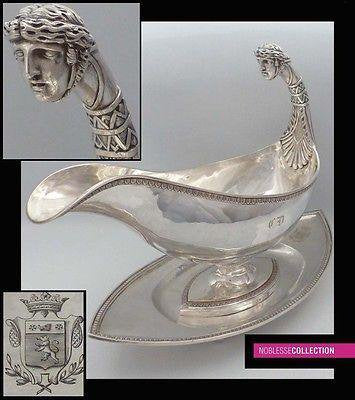 １７６　フランス　アンティーク　純銀製　ソース入れ