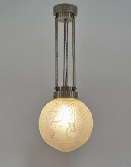 ０２５　ミューラー兄弟　朱雀紋様 【シャンデリア】ペンダントライト