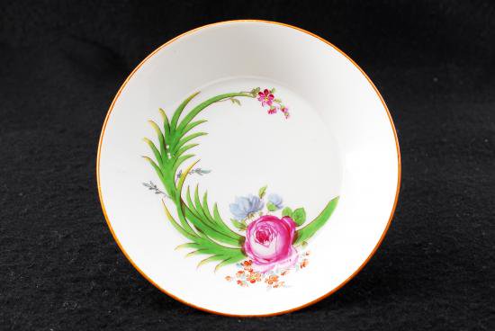 １３７　マイセン　マルコリーニ期 ローズ カップ＆ソーサー