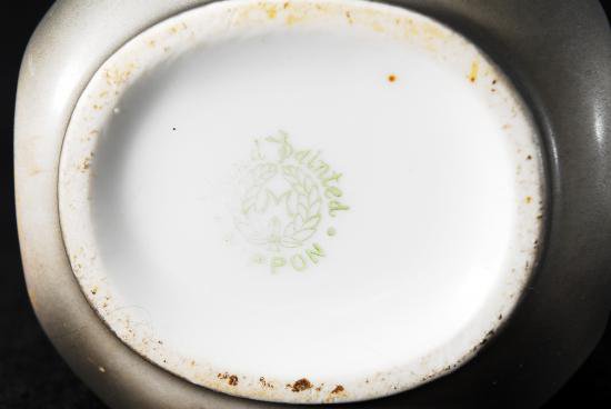 ０４９　オールドノリタケ・盛上泥漿盛上龍図紋飾　花瓶