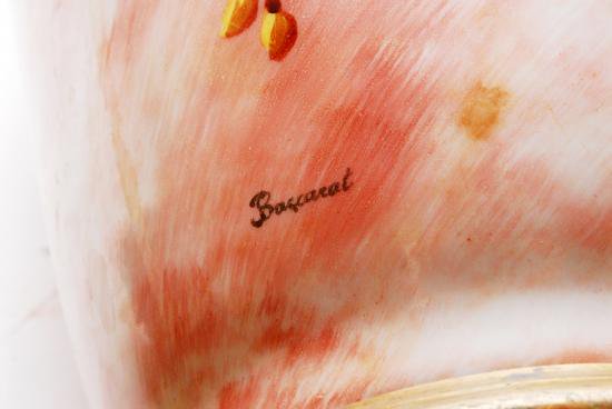 ０１８　希少！アンティークオールドバカラ baccarat 紫陽花文様 オイルランプ