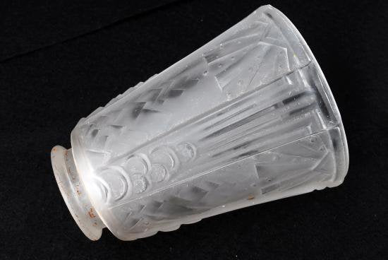 ０３２　ミューラー兄弟　幾何学シャンデリア 天井ランプ 検 ガレ ドーム