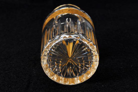 ０１９　オールドバカラ　サンルイ　金彩クリスタル　香水ボトル15cm　小