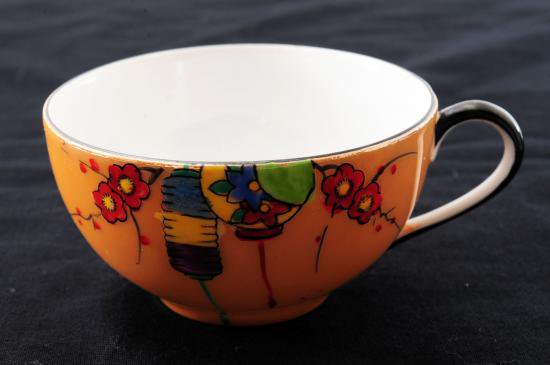 ０５４　オールド・ノリタケ　お里帰り　梅文様　カップ＆プレート