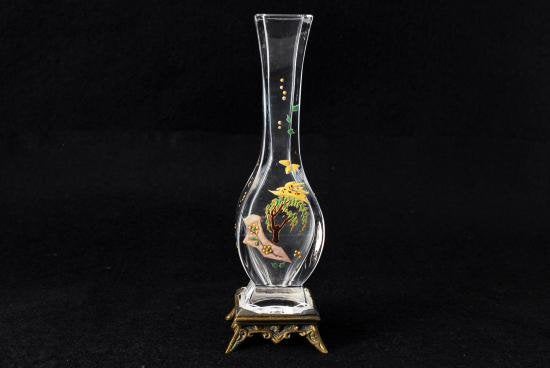 ０３２　オールド バカラ ジャポニズム 飾り花瓶　BACCARAT