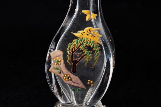 ０３２　オールド バカラ ジャポニズム 飾り花瓶　BACCARAT