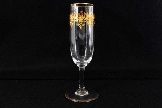 ０３４　オールドバカラ　アルクール レカミエ 金彩シャンパングラス
