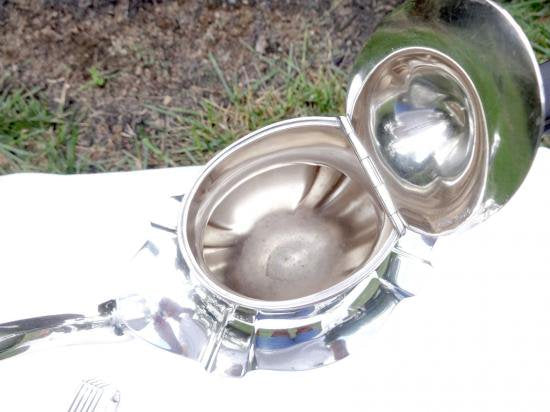 ０３０　シルバーポット アンティーク スターリングシルバー コーヒー＆ティーポット3点セット GORHAM PLYMOUTH