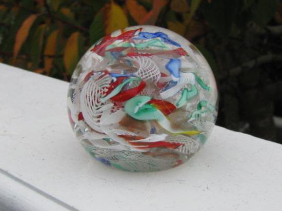 176 イタリア製ムラノガラスのペーパーウェイト ラッティチーノ