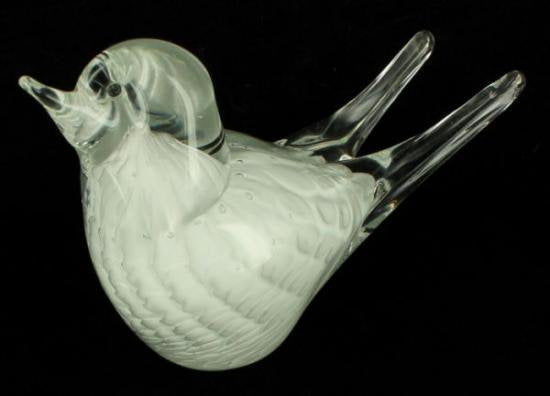 ２９９　ヴィンテージ　ムラノガラス　鳥の形のペーパーウェイト