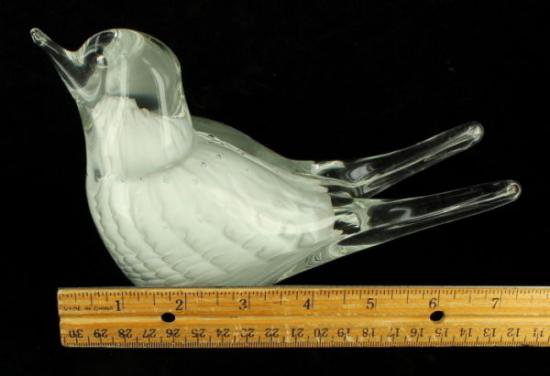 ２９９　ヴィンテージ　ムラノガラス　鳥の形のペーパーウェイト