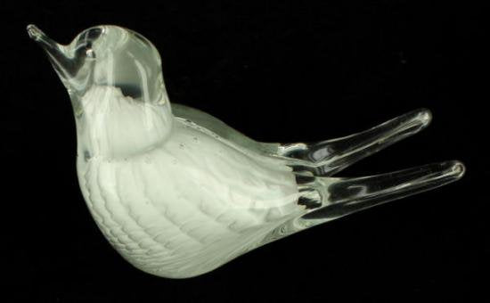 ２９９　ヴィンテージ　ムラノガラス　鳥の形のペーパーウェイト