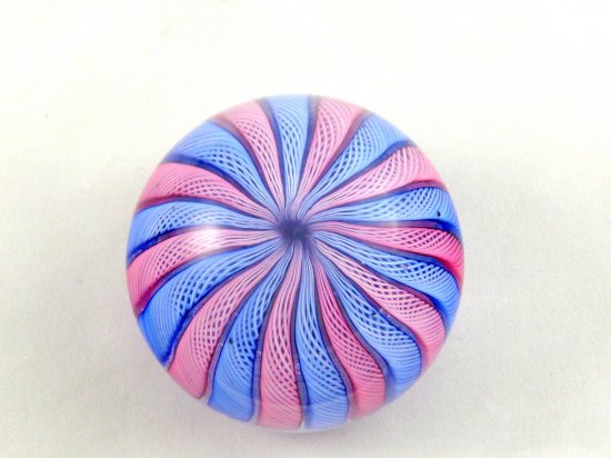 ３００　ムラノガラス　ラッティーノ技法のペーパーウェイト