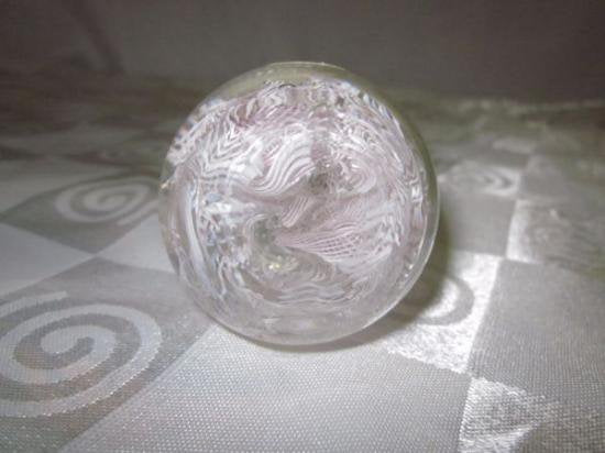 ３６４　ヴィンテージ　ムラノガラス　卵型ペーパーウェイト