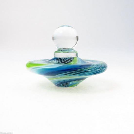 ４３７　ユニークなフォルムのアンティークガラスペーパーウェイト