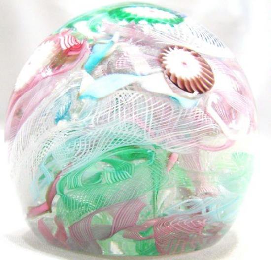 ４５７　ムラノガラスのミルフィオリペーパーウェイト