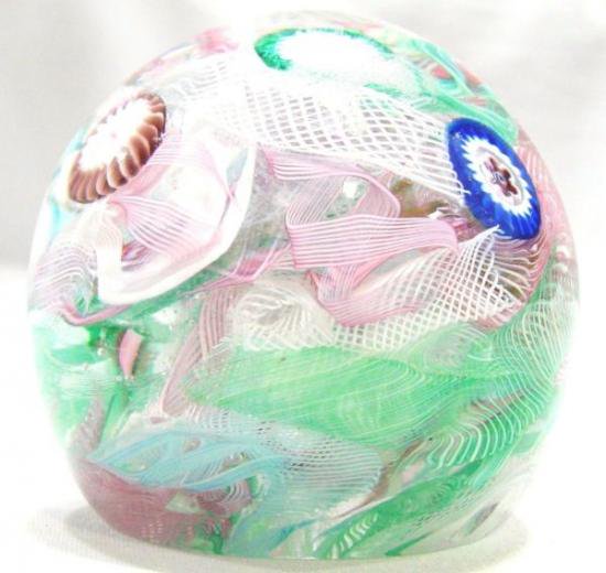 ４５７　ムラノガラスのミルフィオリペーパーウェイト