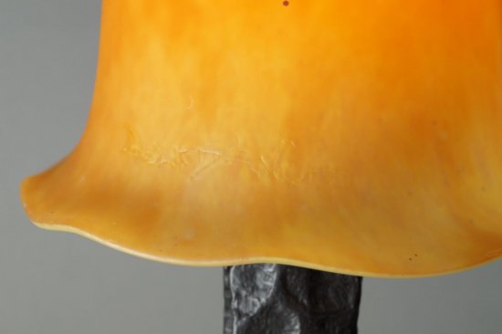 ００９　ドーム兄弟: 1925-1930 アール・デコ調ブロンズランプ