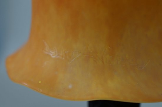 ００９　ドーム兄弟: 1925-1930 アール・デコ調ブロンズランプ