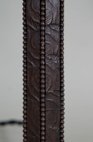 ピゲ&ミューラー兄弟: 1930年代アール・デコ調ランプ: 鉄製 "GV DE CROISMARE" サイン入りブロンズランプ