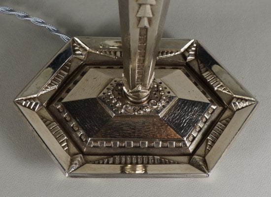 ０２８　アンティーク照明（テーブルランプ）: ミューラー兄弟: 1930年代アール・デコ調