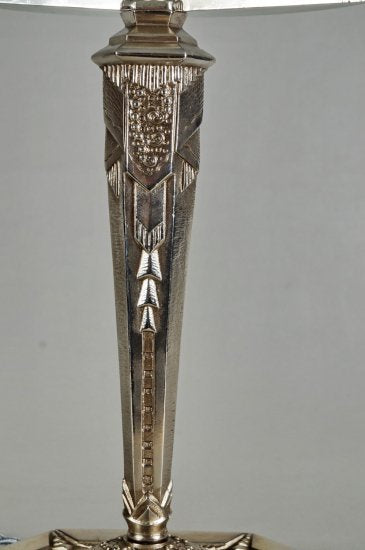 ０２８　アンティーク照明（テーブルランプ）: ミューラー兄弟: 1930年代アール・デコ調