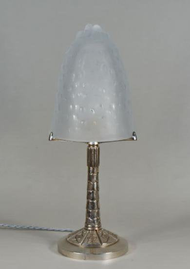 ０２９　アンティーク照明（テーブルランプ）: ミューラー兄弟: 1930年代アール・デコ調
