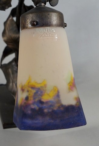 ０３０　アンティーク照明（テーブルランプ）: カリオン&ミューラー兄弟: 1925年アール・デコ調ランプ