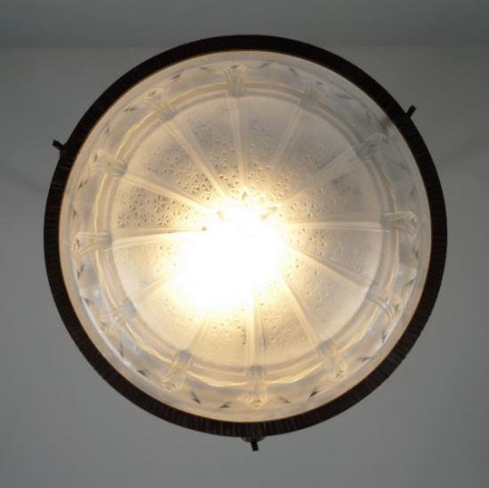 ０６４　アンティーク照明（シャンデリア）: ミューラー兄弟: アール・デコ調