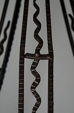 ０６４　アンティーク照明（シャンデリア）: ミューラー兄弟: アール・デコ調