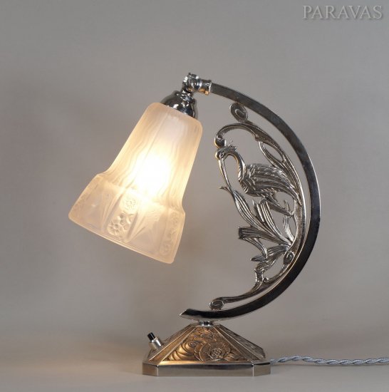 ０９２　ミューラー兄弟：　フランス製　アール・デコ調　ランプ　1930年