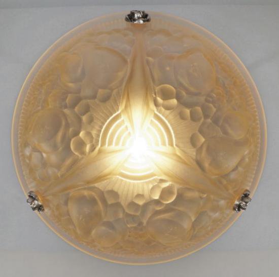 １２３　ミューラー兄弟　フランス製　アール・デコ調　シャンデリア