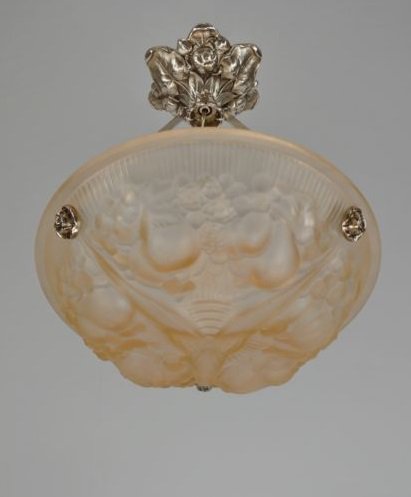 １２３　ミューラー兄弟　フランス製　アール・デコ調　シャンデリア