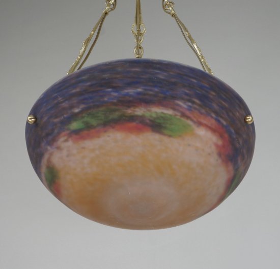 １２４　ミューラー兄弟：　フランス製　アール・デコ調　シャンデリア　1930年