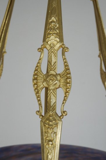 １２４　ミューラー兄弟：　フランス製　アール・デコ調　シャンデリア　1930年