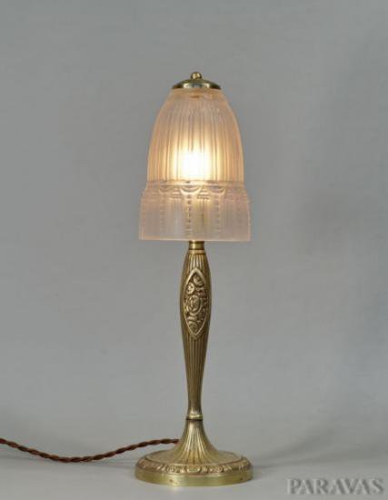 １３９　リチャード＆ミューラー兄弟：フランス　アール・デコ調　ランプ　1930年