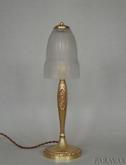 １３９　リチャード＆ミューラー兄弟：フランス　アール・デコ調　ランプ　1930年