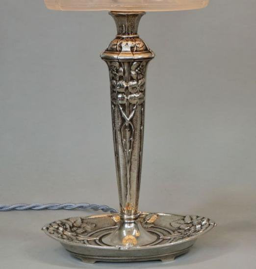 １７７　ミューラー兄弟：フランス　アール・デコ調　ランプ　ペア　1930年