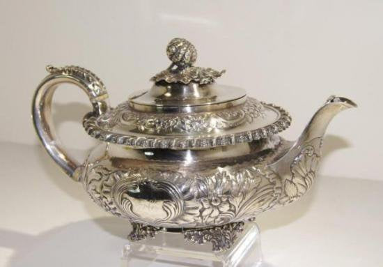 ０５２　英国王ウィリアム四世時代1835年製　スターリングシルバーポット