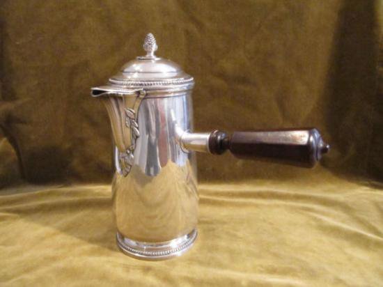 ０５３　フランス製ホットチョコレート用シルバーポット　ルイ16世式